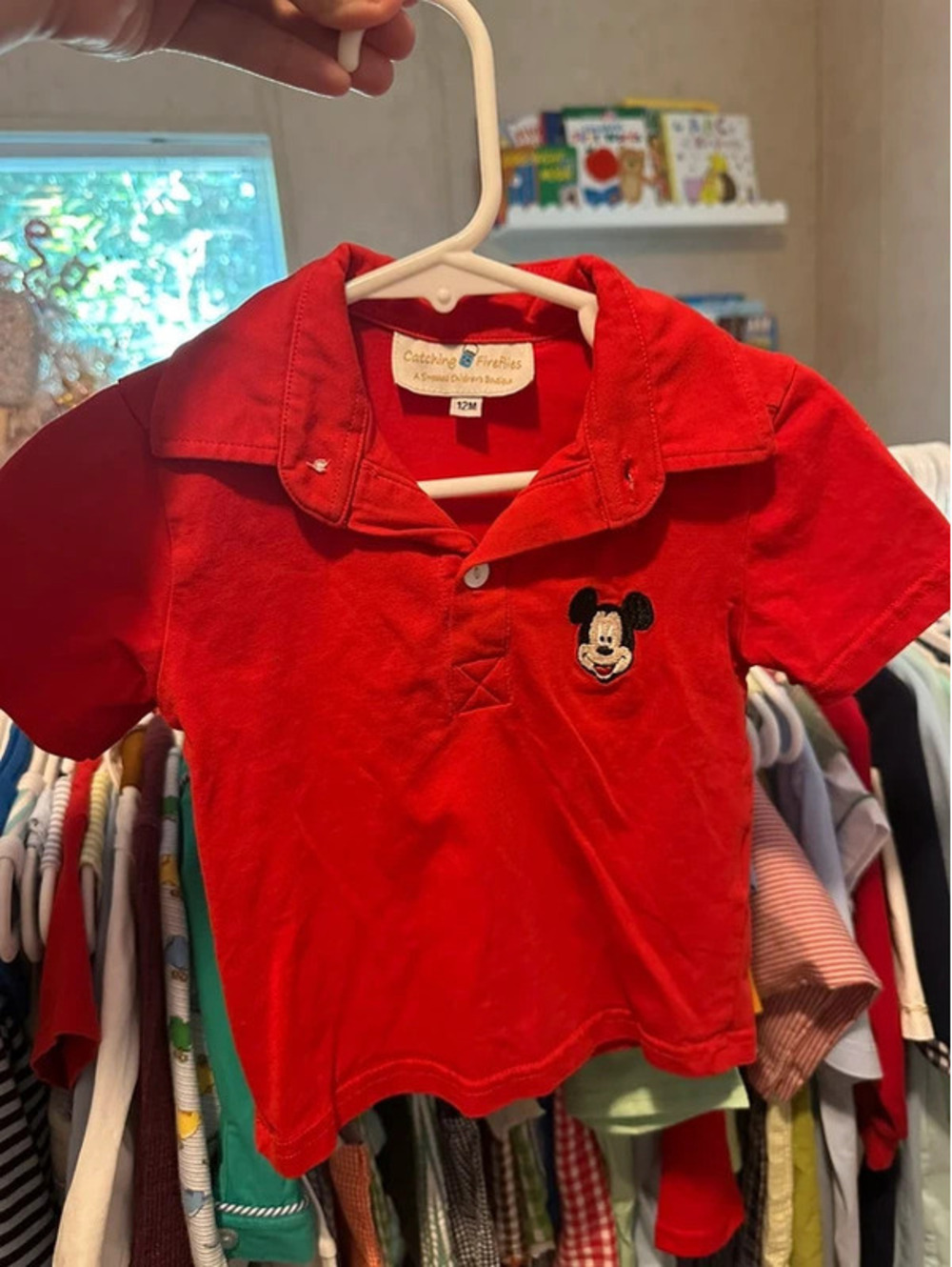 Mickey Mouse Collared Shirt